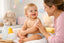 Exemple de routine peau sèche bébé au quotidien